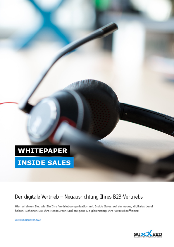 Cover SUXXEED B2B Whitepaper Inside Sales