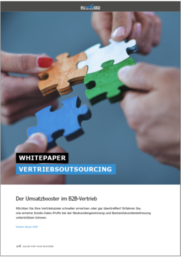 Cover SUXXEED-Whitepaper Vertriebsoutsourcing